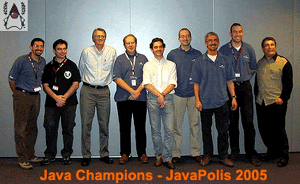 Photo Java Champions à Javapolis 2005